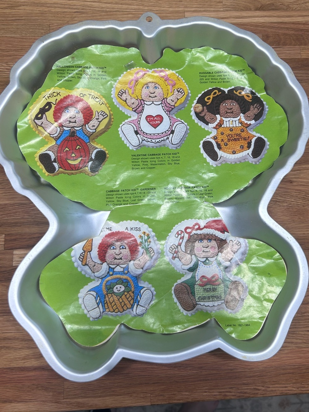 Vintage 1984 Wilton Cabbage Patch Kids Cake Pan Original Insert Character Mold